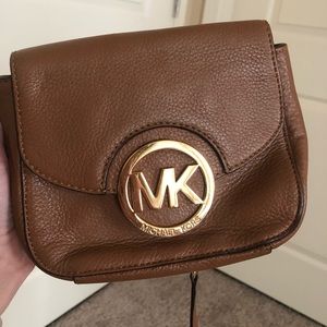 Michael Kors Small Brown/Tan Crossbody